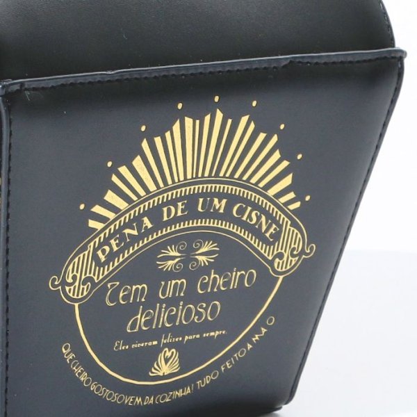 画像5: FLAPPERケーキボックスショルダーバッグ ブラック ミニバッグ/ショルダーバッグ /肩掛けバッグ/チェーンバッグ/バッグ/ポシェット/bag (5)