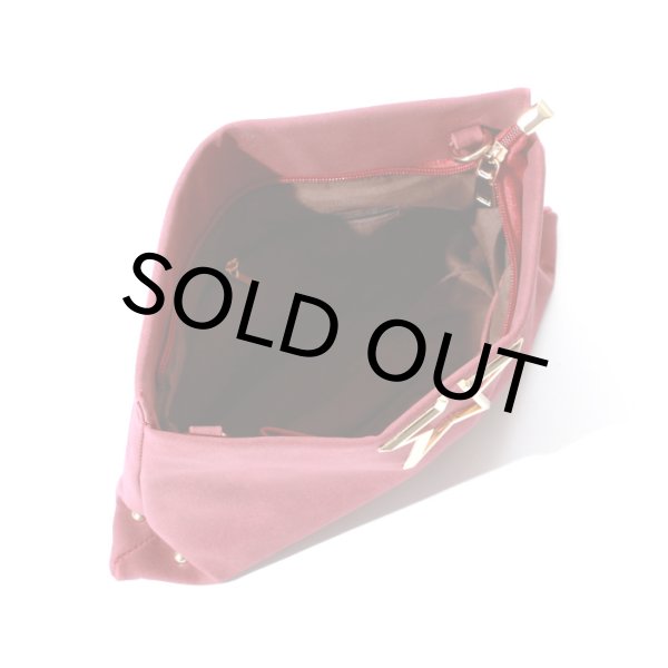 画像7: スウェードタッチスター2WAYショルダーバッグ　ワインレッド /ショルダーバッグ/クラッチバッグ/チェーンバッグ/肩掛けバッグ/ポシェット/bag (7)