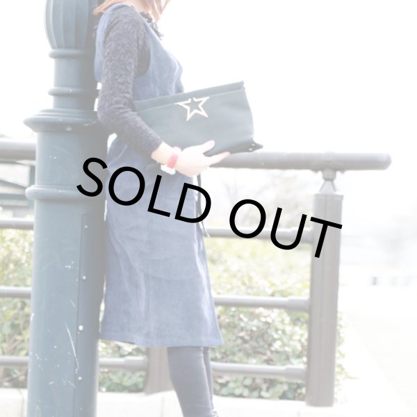 画像10: スウェードタッチスター2WAYショルダーバッグ　ワインレッド /ショルダーバッグ/クラッチバッグ/チェーンバッグ/肩掛けバッグ/ポシェット/bag (10)