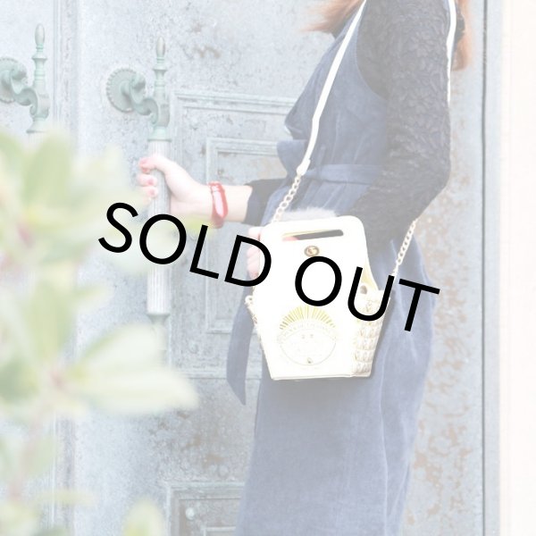 画像9: FLAPPERケーキボックスショルダーバッグ　ブラック　ミニバッグ/ショルダーバッグ /肩掛けバッグ/チェーンバッグ/バッグ/ポシェット/bag (9)