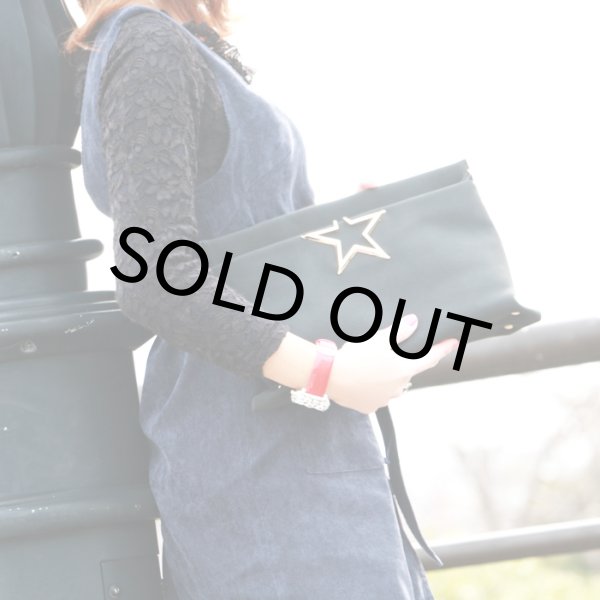 画像9: スウェードタッチスター2WAYショルダーバッグ　ワインレッド /ショルダーバッグ/クラッチバッグ/チェーンバッグ/肩掛けバッグ/ポシェット/bag (9)