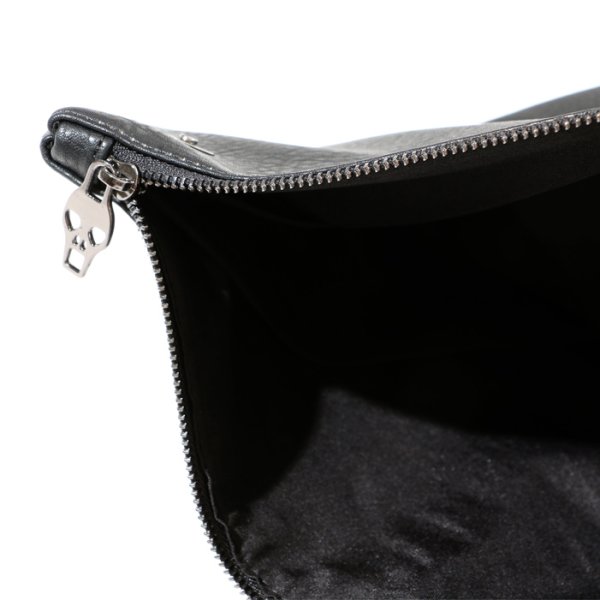 画像9: ポイントスカルミラースタッズショルダーバッグ/ショルダーバッグ/クラッチバッグ/スタッズバッグ/ポシェット/bag (9)