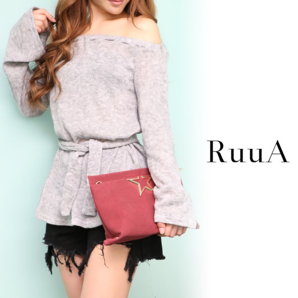 画像6: オフショルベルスリーブチュニック　オフショル/チュニック (6)