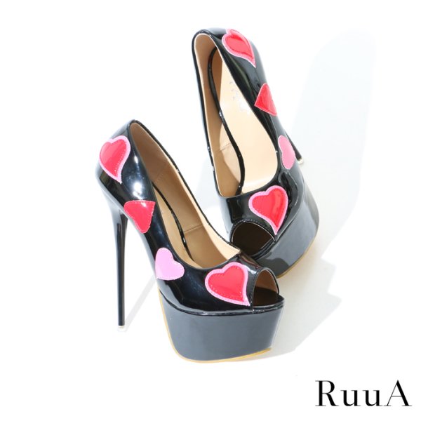 画像2: ハートオープントゥパンプス パンプス/サンダル/ハイヒール (2)