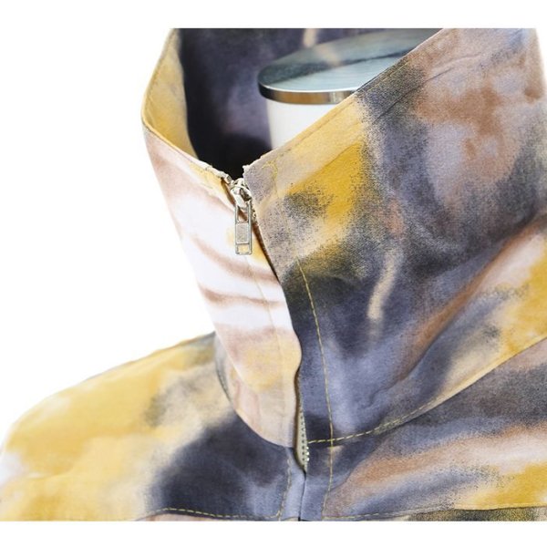 画像6: メルティングパターンZIP＆ボタンビッグシャツ　　/ビックシャツ/オーバーシャツ/メンズライクシャツ (6)