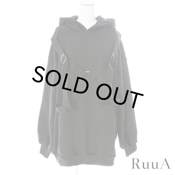 画像4: ハーネスパーカー/パラシュートパーカー/ブラックフーディ/パーカー/フーディー/プルオーバー/フードパーカー (4)