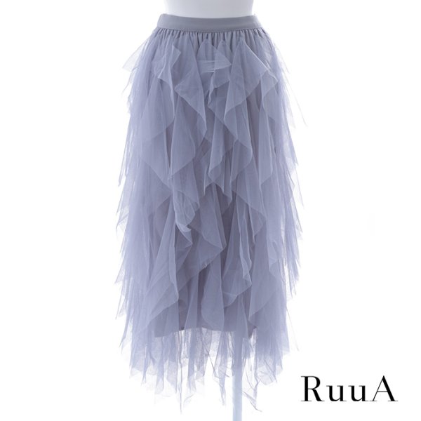 画像4: チュールケーキスカート（グレー）/チュールスカート (4)
