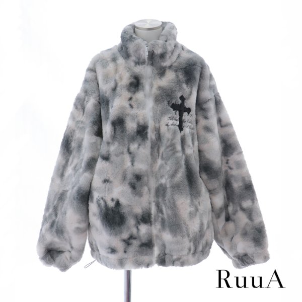 画像4: モノクロボアジャケット/ コート/ジャケット/アウター (4)