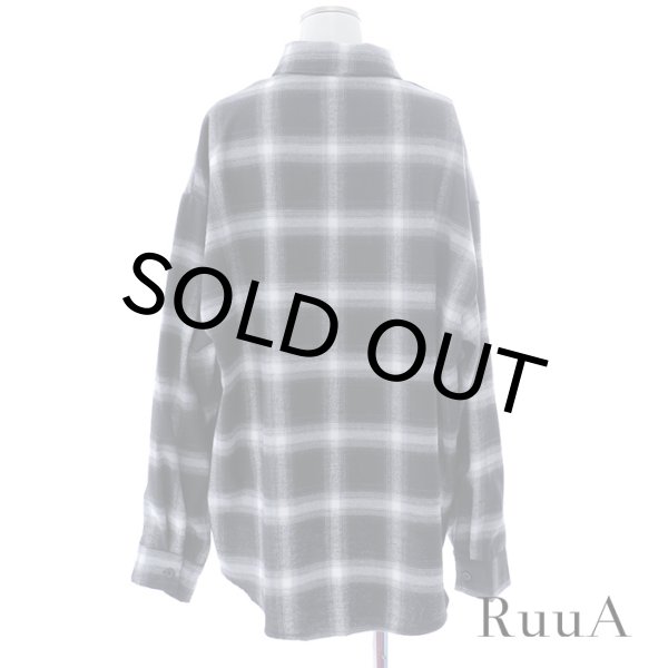 画像7: オーバーサイズチェック柄シャツ/長袖/シャツ/ビックシャツ (7)
