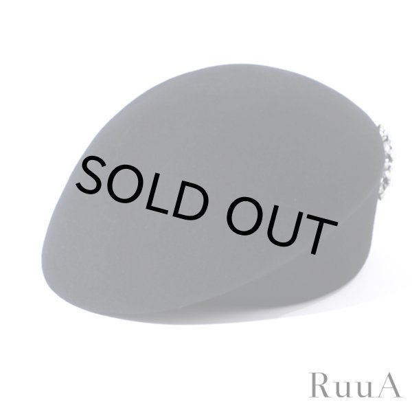 画像4: パールブローチ付ベレー帽　/帽子/キャップ/ニット帽/ベレー帽 (4)