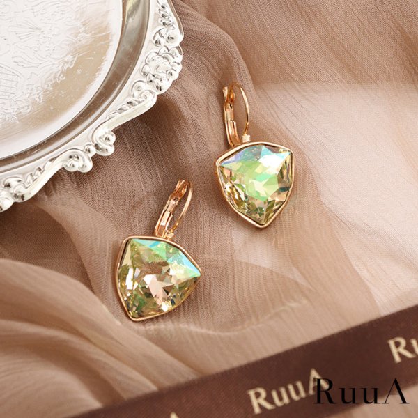 画像4: オーロラビッグビジューピアス　 (4)