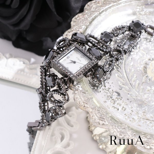 画像2: ジュエルズブラックストーンウォッチ　　ウォッチ/腕時計 (2)