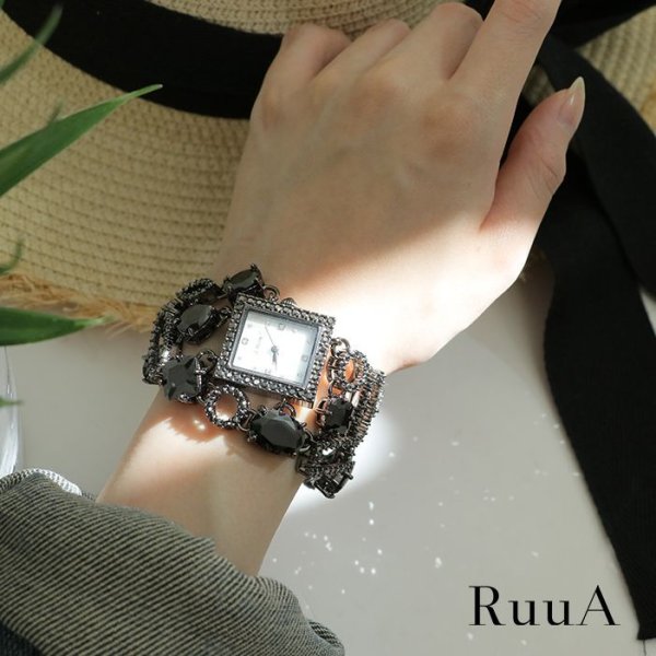 画像6: ジュエルズブラックストーンウォッチ　　ウォッチ/腕時計 (6)